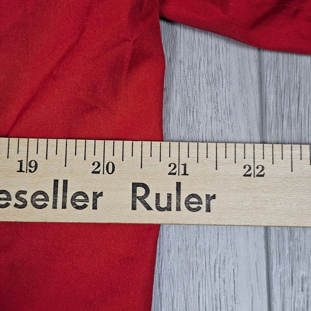 Chick-fil-A Waterproof Jacket Mens Small Red Full Zip Employee Hoodie Drive-Thru